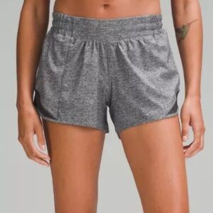 Lululemon Hotty Hot 4” Shorts Heathered Gray